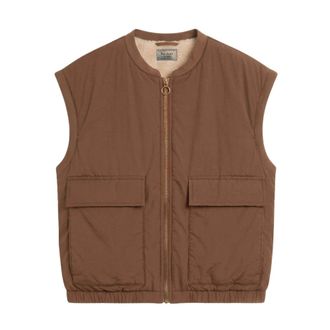 By-Bar Amsterdam Gio Mouwloze Jas - Dames - Jassen - Bruin - Maat: XS Fleece