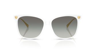 Versace Oversized Square Sunglasses with Gold Accents