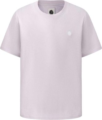 Pretty Green Heren Klein Logo Katoenen T-Shirt (Lila)