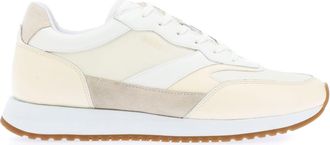HUGO BOSS Womens Kai Running Shoes in White Leather - Size UK 2