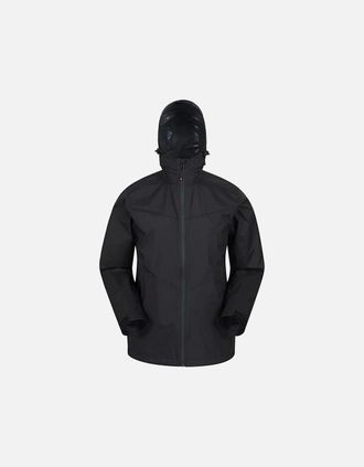 Mountain Warehouse Mens Mountain Warehouse Mens Rift Extreme 2.5 Layer Waterproof Jacket - Black - Size: 44/Regular