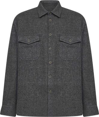 Uma Wang Um 1509-Uw 800 Light Jacket - Heren - Zomerjassen - Grijs - S - Wol - Jassen