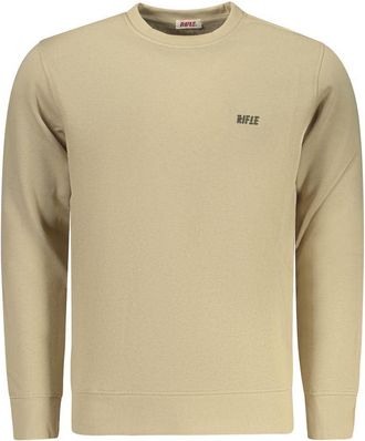 Rifle Beige Katoenen Heren Sweatshirt