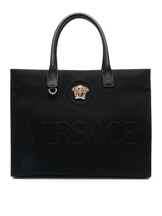 Versace Medusa canvas tote bag
