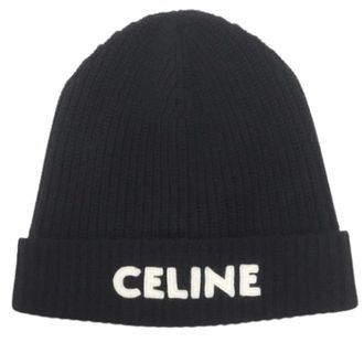 Celine Berretto in maglia di lana Pre-owned - - Pre-owned - Uomo - Nero - ONE SIZE