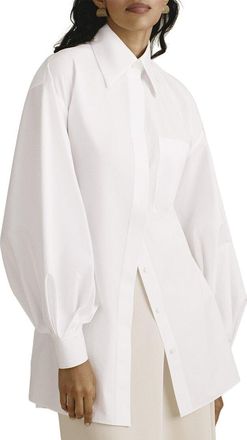 Lafayette 148 New York Tie Back Oversized Shirt