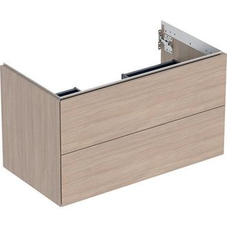 Keramag Geberit One Armoire Sous Lavabo, 2 Tiroirs, 88,8x50,4x47cm