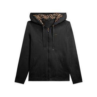 Freddy Felpa con Zip e Cappuccio Fodera Animalier