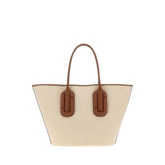 Marc Jacobs Sand Canvas Large Babe Shopping Bag Beigearganoil Exterior: Fabric Borse A Mano