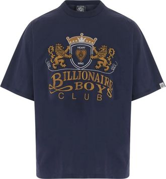 Billionaire Boys Club Katoenen T-shirt met borduursel op de voorkant - Heren - T-shirts - Blauw - L - Katoen - Tops
