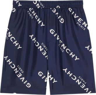 Givenchy Bermuda con logo - Blu