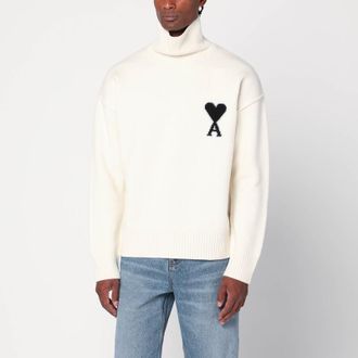 Ami Turtleneck sweater Ami De Coeur white
