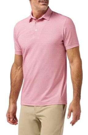 Mizzen+Main Versa Trim Fit Performance Golf Polo in Red Hot Tee Off at Nordstrom, Size Medium