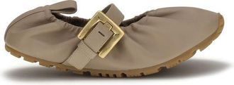 Balmain Beige Lam Ovis Aries Aries Ballerinas