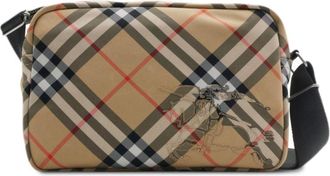 Burberry Vintage Check messenger bag - men - Polyurethane/Polyester/Polyester/Polyurethane - One Size - Neutrals