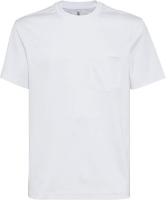 Brunello Cucinelli patch-pocket crew-neck T-shirt - men - Cotton - 3XL - White