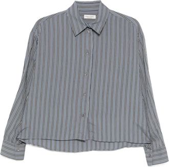 Marc O'Polo Gestreepte blouse met lange mouwen - Grijs