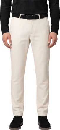 Alberto move-smart chino beige slim fit katoen