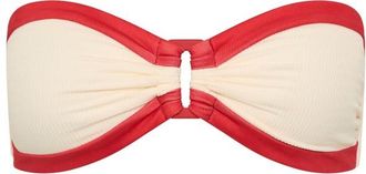 Seafolly Band Wave Trim Front Bandeau Bikini-Top f&uuml;r Damen | rot