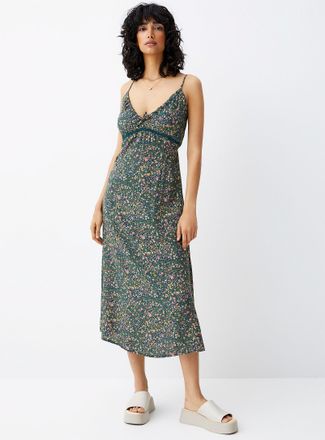 Twik Womens Lace trim floral dress