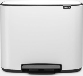 Brabantia 121005 - Poubelle Bo Pedal Bin, 3 X 11 Litres, Blanc