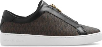 Michael Kors Keaton Sneakers - Dames - Sneakers - Bruin - 38 1/2 EU - Leer - Schoenen