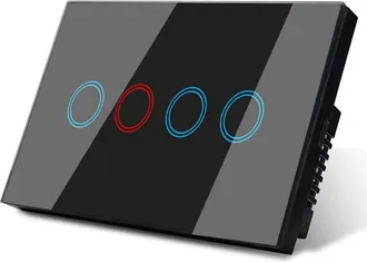 OEM Interruptor De Pared T&aacute;ctil De Cristal Wi-fi Inteligente Con 4 Botones