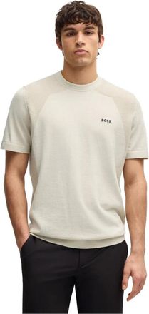 HUGO BOSS Heren, Tops, Beige, Maat: 3XL Katoen