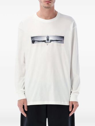 Nike Jordan long-sleeves T-shirt - men - Cotton - S - White