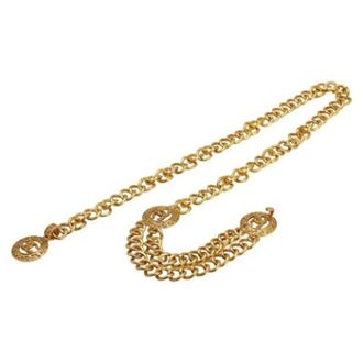 Chanel Pre-owned Fabric Belt - female - Chanel Vintage - Vintage Belts - Yellow - ONE SIZE - Pre-owned