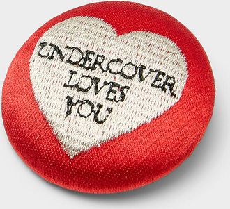 Undercover Mens Heart embroidered badge pin