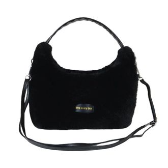 Generic Autumn and winter faux plush bag one-shoulder hand-held crossbody womens bag