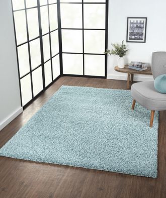 My Flair Hochflor-Teppich »My Shaggy« rechteckig 37 mm Höhe Shaggy, Uni-Farben, leicht glänzend, Microfaser, extra flauschig