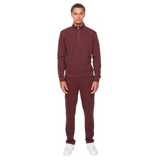 Duck and Cover Mens Slellmoore Tracksuit Set (Wine)
