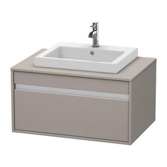 Duravit Duravit Ketho M&oacute;dulo Mural 6794, 1 Extra&iacute;ble, 800mm, Para 1 Lavabo Empotrado, Centralizado, Color (frente/cuerpo): Terra Mate - Kt679401414