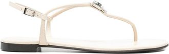 Giuseppe Zanotti Schoenen, Dames, Beige, 38 1/2 EU, Flat Sandalen