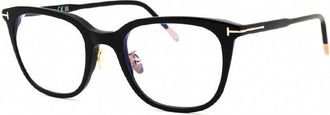 Tom Ford Eyeglasses Square Full Rim, Light Gray Frame And Clear Blue Light Block Lens Ft5776-D-B020