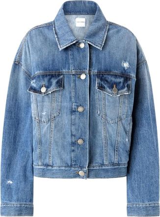 Pinko Blue Denim Jacket With Pockets