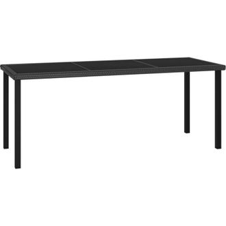 vidaXL Jard&iacute;n De Mesa De Comedor 180x70x73 Cm Mimbre