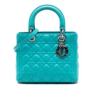 Dior Pre-owned Dior Medium Lambskin Cannage Lady Dior Ladies CRXL5X80TVBWMW7C