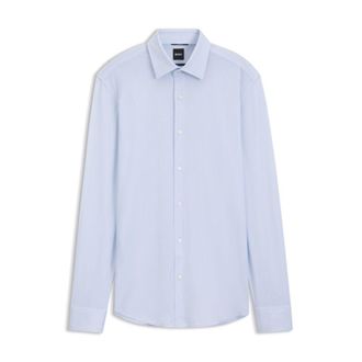 BOSS Slim-fit business shirt in stretch jersey