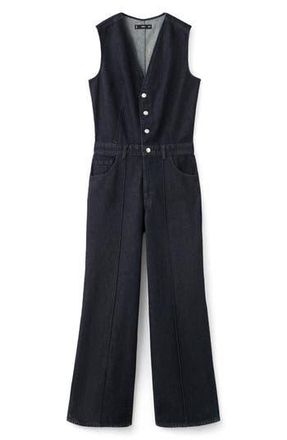 Mango Odette Denim Jumpsuit in Open Blue at Nordstrom Rack, Size Medium