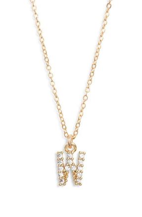 Set & Stones Gemma Initial Necklace in Gold /W at Nordstrom
