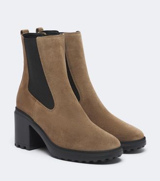 Hogan H724 suede ankle boots