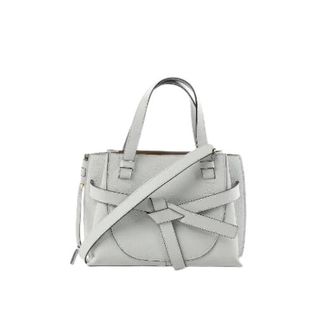 Loewe Pre-owned Handbags, female, Gray, Size: ONE SIZE Pre-owned Gate Mini Top Handle