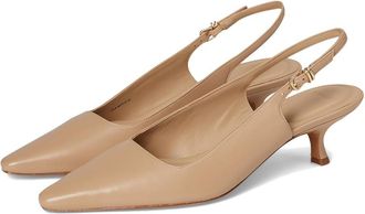 Vince Sabra Slingback Shoes Womens Shoes Warm Almond : 6.5 M, Leather