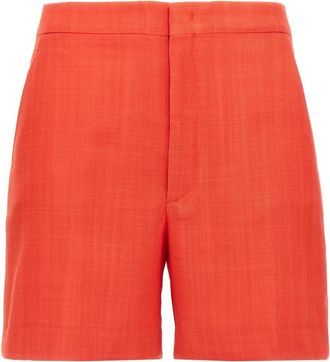 Tagliatore Dames, Korte broeken, Rood, Maat: S Leer