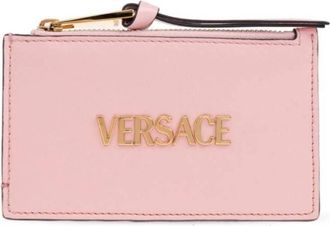 Versace Tag Nappa Logo Card Holder