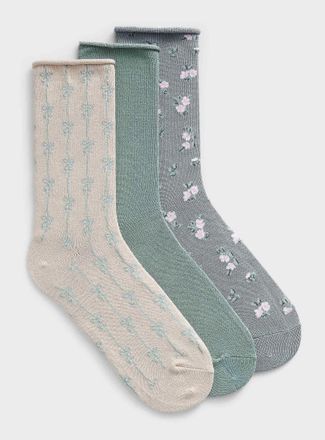 LEMON Womens Ultra-soft monochrome socks 3-pack