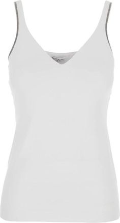 Brunello Cucinelli Donna, Top, Bianco, S, new
